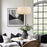 Pearl Cool Brass 3 Light Modern Large Drum Pendant Chandelier - 18" - View 5
