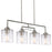 Monroe Brushed Nickel 4 Light Modern Island Light - 28" - View 9