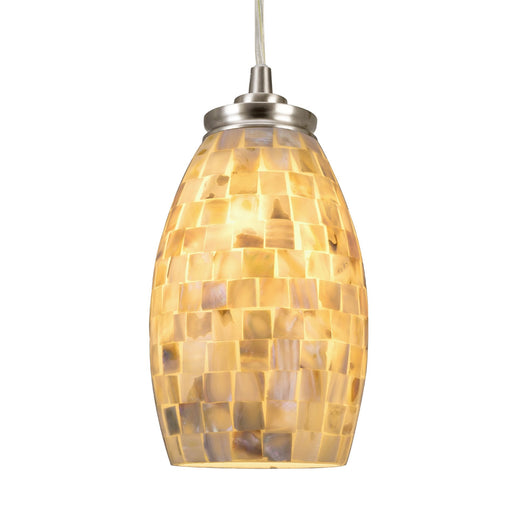 Coast Brushed Nickel 1 Light Modern Oval Mini Pendant Light - 4.5"