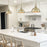 Belle Brushed Brass 1 Light Contemporary Industrial Pendant Light - 9.25" - View 8