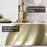 Belle Brushed Brass 1 Light Contemporary Industrial Pendant Light - 9.25" - View 2