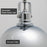 Belle Chrome 1 Light Modern Industrial Pendant Light - 9.25" - View 2