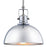 Belle Chrome 1 Light Modern Industrial Pendant Light - 9.25"
