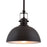 Belle Oil Rubbed Bronze 1 Light Contemporary Industrial Pendant Light - 9.25"