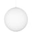 Ceres White 1 Light Mid Century Modern Hanging Orb Pendant Light - 8"