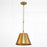 Vida Warm Brass 1 Light Modern Industrial Pendant Light - 12" - View 10