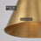Vida Warm Brass 1 Light Modern Industrial Pendant Light - 12" - View 4