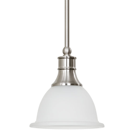 Ellie Brushed Nickel 1 Light Adjustable Mini Pendant Light - 7.5"