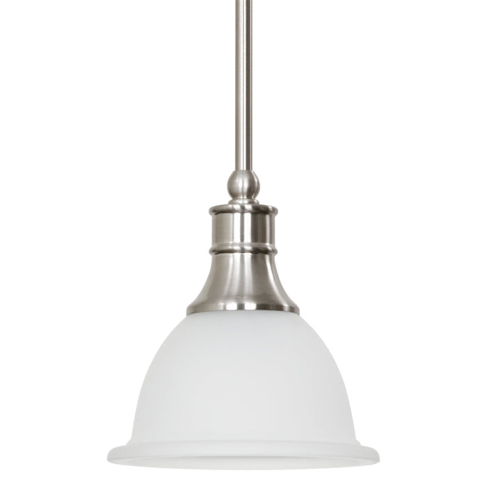 Ellie Brushed Nickel 1 Light Adjustable Mini Pendant Light - 7.5"