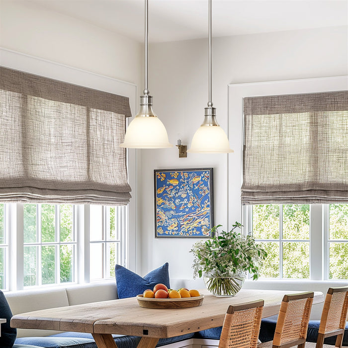 Ellie Brushed Nickel 1 Light Adjustable Mini Pendant Light - 7.5" - View 8