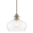 Harlow Brushed Nickel 1 Light Modern Industrial Farmhouse / Schoolhouse / Rustic Pendant Light - 9"