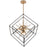 Berkshire Cool Brass 9 Light Mid Century Modern Foyer Geometric Pendant Light - 26" - View 6