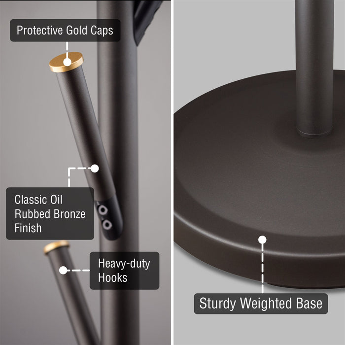 Addison Metal Freestanding Coat Rack - Oil Rubbed Bronze - View 2