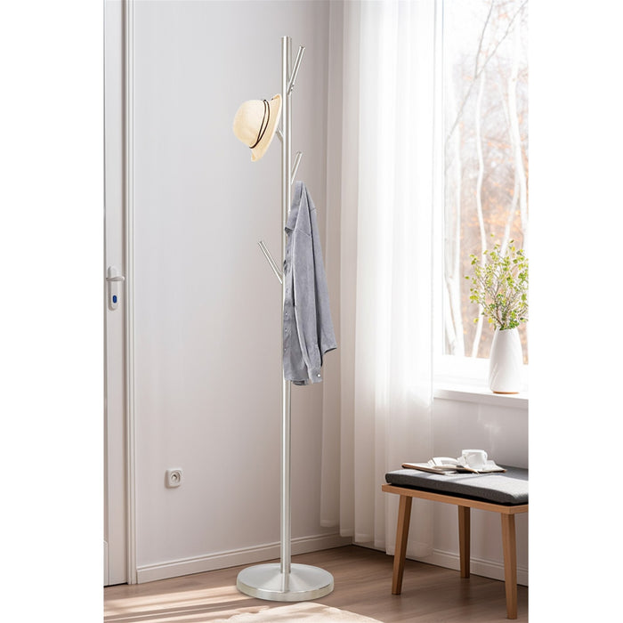 Addison Metal Freestanding Coat Rack - Satin Steel - View 7