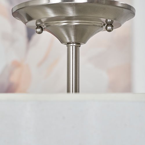 Addison Brushed Nickel 2 Light Semi Flush Mount Ceiling Light - 13" - View 10