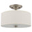 Addison Brushed Nickel 2 Light Semi Flush Mount Ceiling Light - 13" - View 9