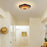 Mateo Black 2 Light Tiffany Glass Flush Mount Ceiling Light - 16" - View 2