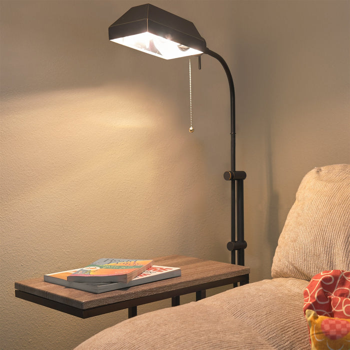 Prescott Dark Bronze 1 Light Modern Industrial Adjustable Standing Pharmacy Floor Lamp - 58" - View 4