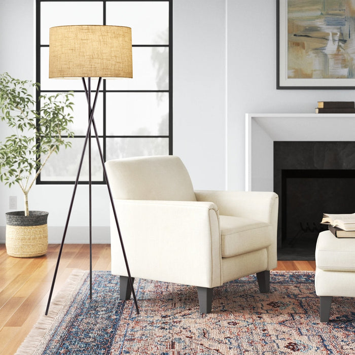 Sadie Oil Rubbed Bronze 1 Light Modern Tripod LED Floor Lamp - 60" - View 4