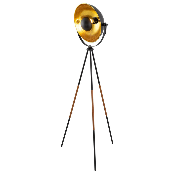 Sulis Black 1 Light Modern Industrial Tripod LED Floor Lamp - 58"
