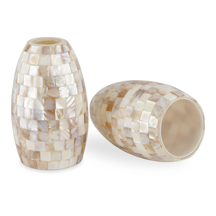 Coast Hand-Crafted Mosaic Sea Shell Shade / Replacement Glass - 4.5" (2-Pack)