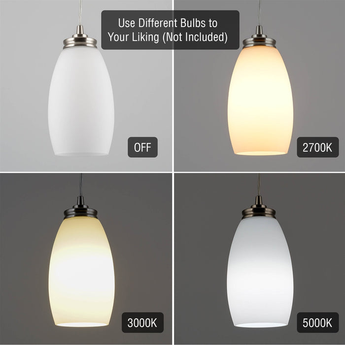 Coast Frosted Oval Shade / Replacement Glass - 4.5" (2-Pack) - View 2