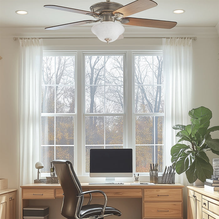 White Linen Shade / Replacement Glass - 12.75" - View 9