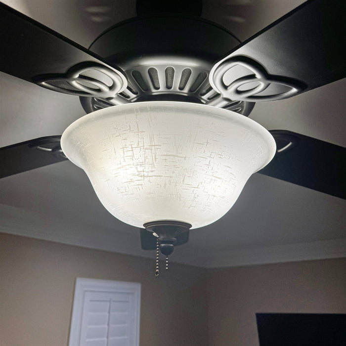 White Linen Shade / Replacement Glass - 12.75" - View 5