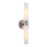 Duo Brushed Nickel 2 Light Modern Bathroom Vanity Wall Sconce - 21"