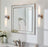 Duo Brushed Nickel 2 Light Modern Bathroom Vanity Wall Sconce - 21" - View 7
