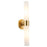 Duo Cool Brass 2 Light Modern Bathroom Vanity Wall Sconce - 21"