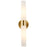 Duo Cool Brass 2 Light Modern Bathroom Vanity Wall Sconce - 21" - View 7