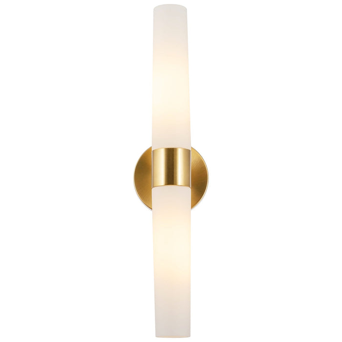 Duo Cool Brass 2 Light Modern Bathroom Vanity Wall Sconce - 21" - View 7