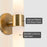 Duo Cool Brass 2 Light Modern Bathroom Vanity Wall Sconce - 21" - View 2