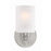 Phoebe Brushed Nickel 1 Light Modern Farmhouse Wall Sconce - 8" - View 8