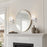 Phoebe Brushed Nickel 1 Light Modern Farmhouse Wall Sconce - 8" - View 3