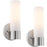 Sol Brushed Nickel 1 Light Modern Bathroom Vanity Wall Sconce - 10" (2-Pack)