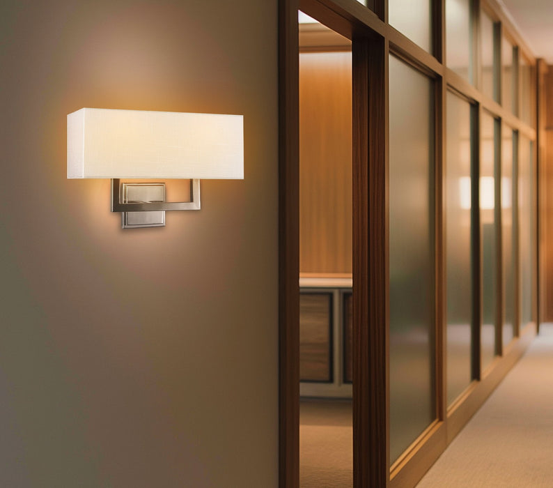 Haven Brushed Nickel 2 Light Modern Wall Sconce - 16" - View 7