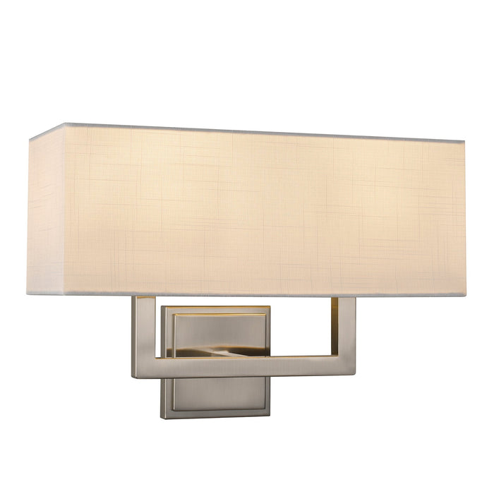 Haven Brushed Nickel 2 Light Modern Wall Sconce - 16" - View 9
