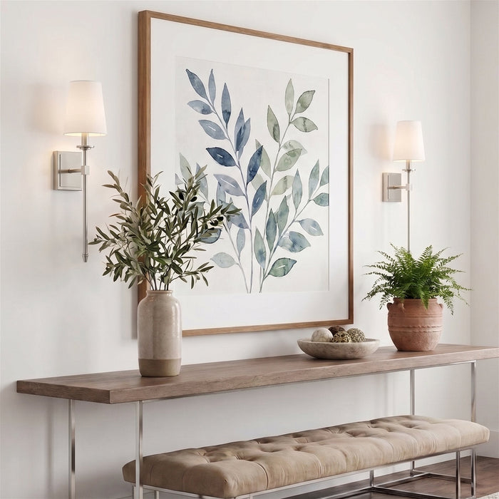 Torche Brushed Nickel 1 Light Wall Sconce - 20" - View 5