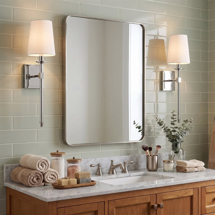Torche Chrome 1 Light Wall Sconce - 20" - View 10