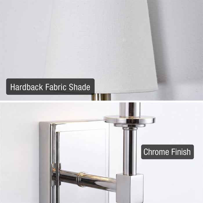Torche Chrome 1 Light Wall Sconce - 20" - View 13