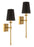 Torche Warm Brass 1 Light Modern Wall Sconce - 20" (2-Pack)