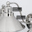Welton Polished Nickel 3 Light Modern Farmhouse Bathroom Light - 25.5" - View 2