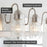Armada II Brushed Nickel 6 Light Modern Over Mirror Bathroom Vanity Light - 48" (2-Pack) - View 3