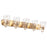 Armada Cool Brass 5 Light Modern Over Mirror Bathroom Vanity Light - 36.5"