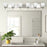 Armada Brushed Nickel 6 Light Modern Over Mirror Bathroom Vanity Light - 48.5" - View 3