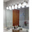 Armada Brushed Nickel 6 Light Modern Over Mirror Bathroom Vanity Light - 48.5" - View 5