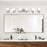 Armada Brushed Nickel 6 Light Modern Over Mirror Bathroom Vanity Light - 48.5" - View 7