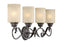 Villa Oil Rubbed Bronze 4 Light Traditional Bathroom Vanity Light - 31.25" - View 7